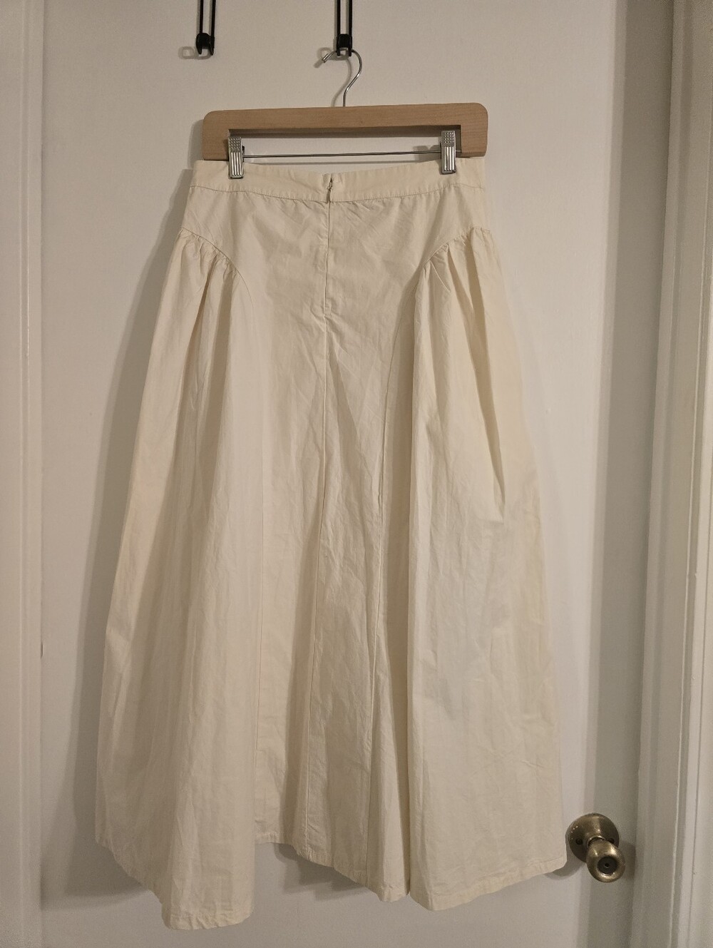 Free People Katia Midi A-Line Skirt in Cream, Size: US 6 - Picture 10 of 17